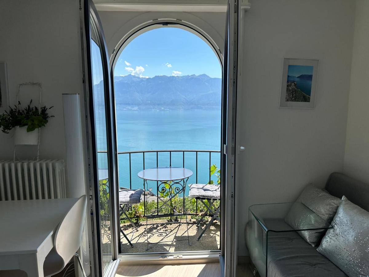 Room With 360° View Overlooking Lake Geneva And Alps Puidoux Eksteriør bilde